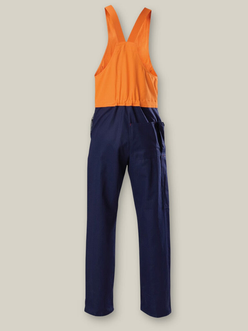 Hard Yakka Y01526 Hi-Vis 2Tone Action Back Cotton Drill Overall Mens – product photo