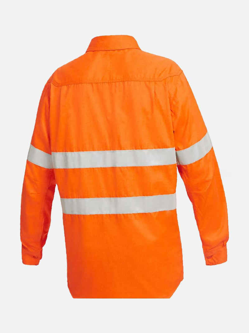 King Gee Y04150 ShieldTec FR Hi Vis Closed Front Taped Shirt PPE2 Mens – product photo
