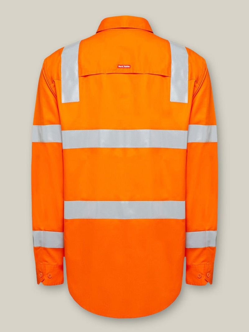Hard Yakka Y04265 Biomotion Hi-Vis Taped Cotton Shirt Mens – product photo