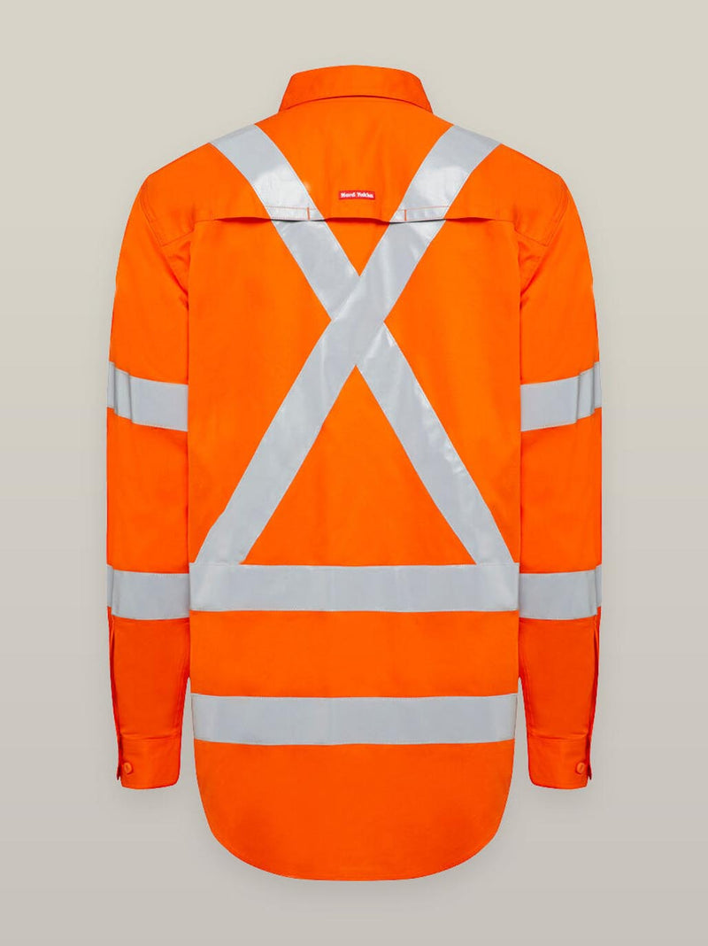 Hard Yakka Y04275 Long Sleeve Hi-Vis Biomotion Taped shirt Mens – product photo