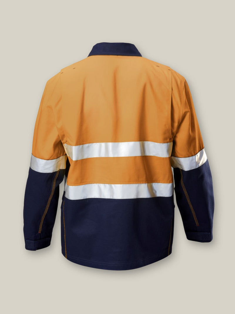 Hard Yakka Y06545 Core Hi-Vis 2 Tone Cotton Drill Taped Jacket Mens – product photo