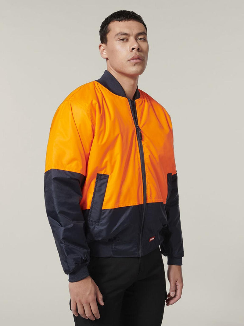 Hard Yakka Y06670 Core Hi-Vis 2 Tone Waterproof Bomber Jacket Mens – product photo