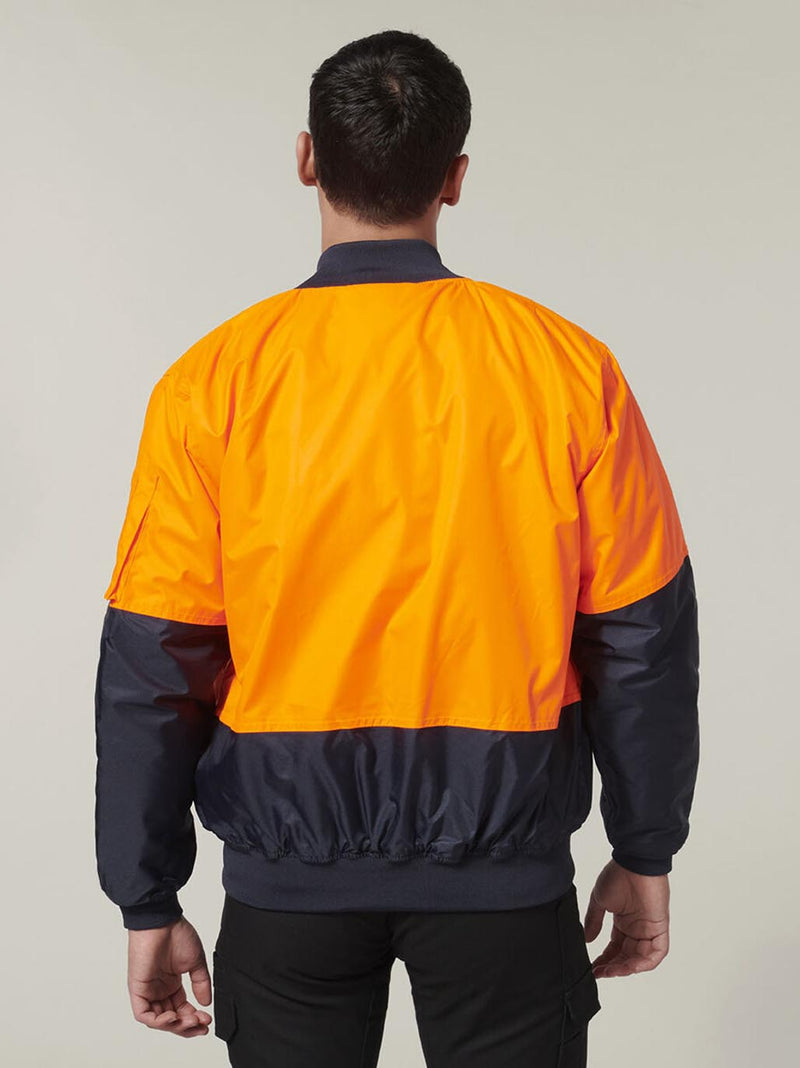 Hard Yakka Y06670 Core Hi-Vis 2 Tone Waterproof Bomber Jacket Mens – product photo