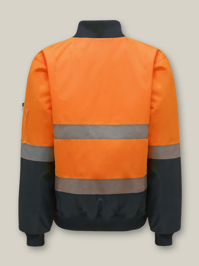 Hard Yakka Y06675 Core Hi-Vis 2 Tone Taped Waterproof Bomber Jacket Mens – product photo