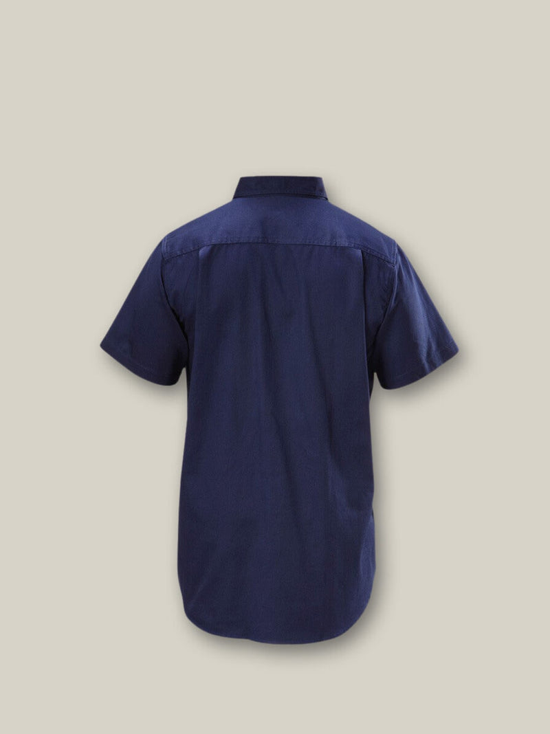Hard Yakka Y07510 Short Sleeve Open Front Cotton Drill Work Shirt Mens – product photo