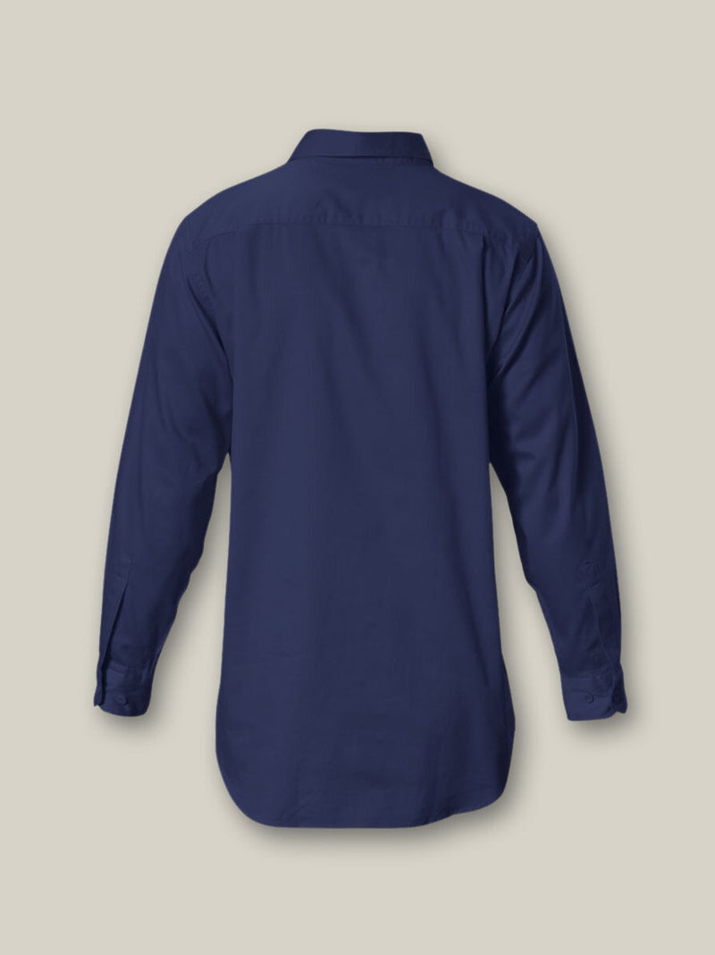 Hard Yakka Y07530 Long Sleeve Closed Front Cotton Drill Work Shirt Mens – product photo