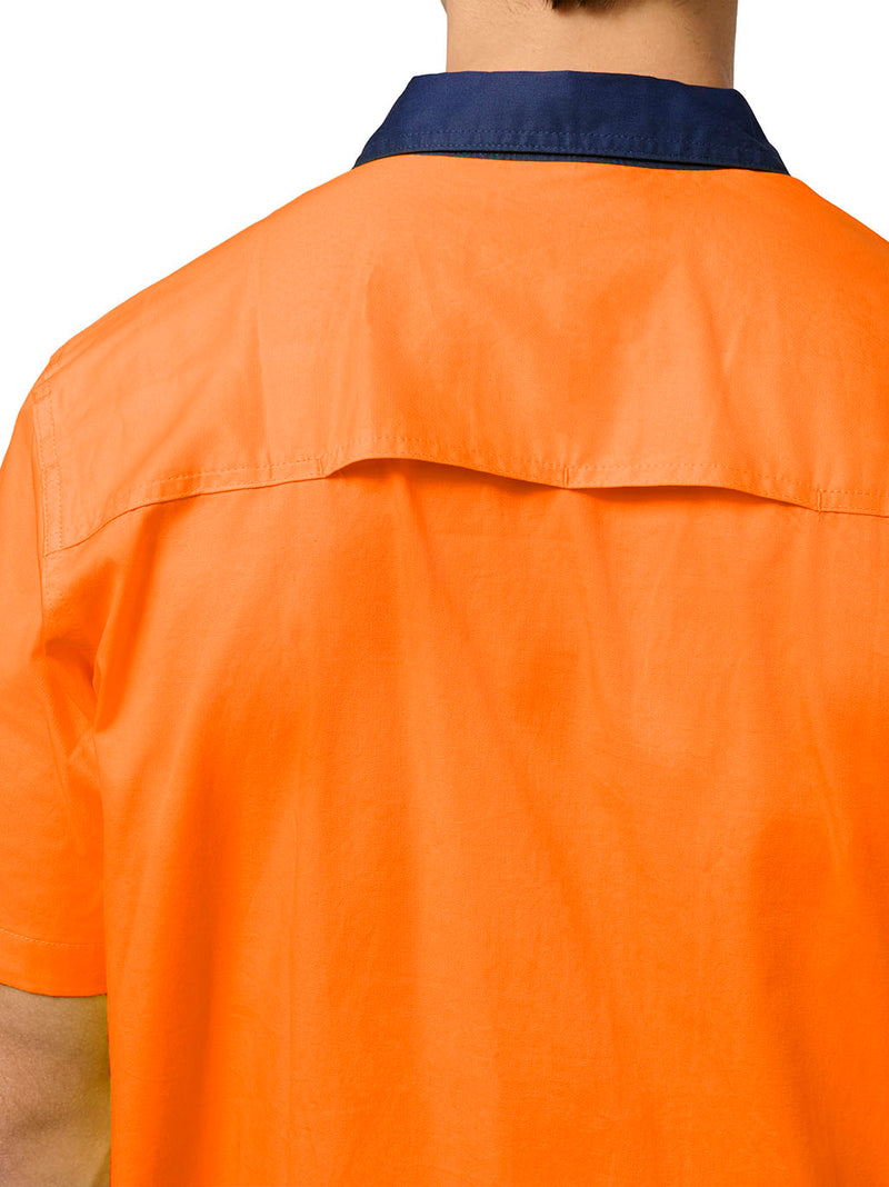 Hard Yakka Y07559 Core Hi-Vis 2 Tone Vented Short Sleeve Shirt Mens – product photo