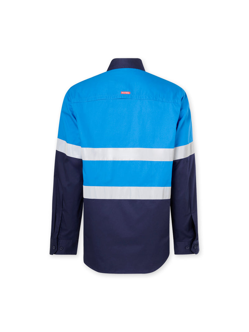 Hard Yakka Y07910 Core Long Sleeve Lightweight Spliced Taped Vented Drill Shirt Mens – product photo
