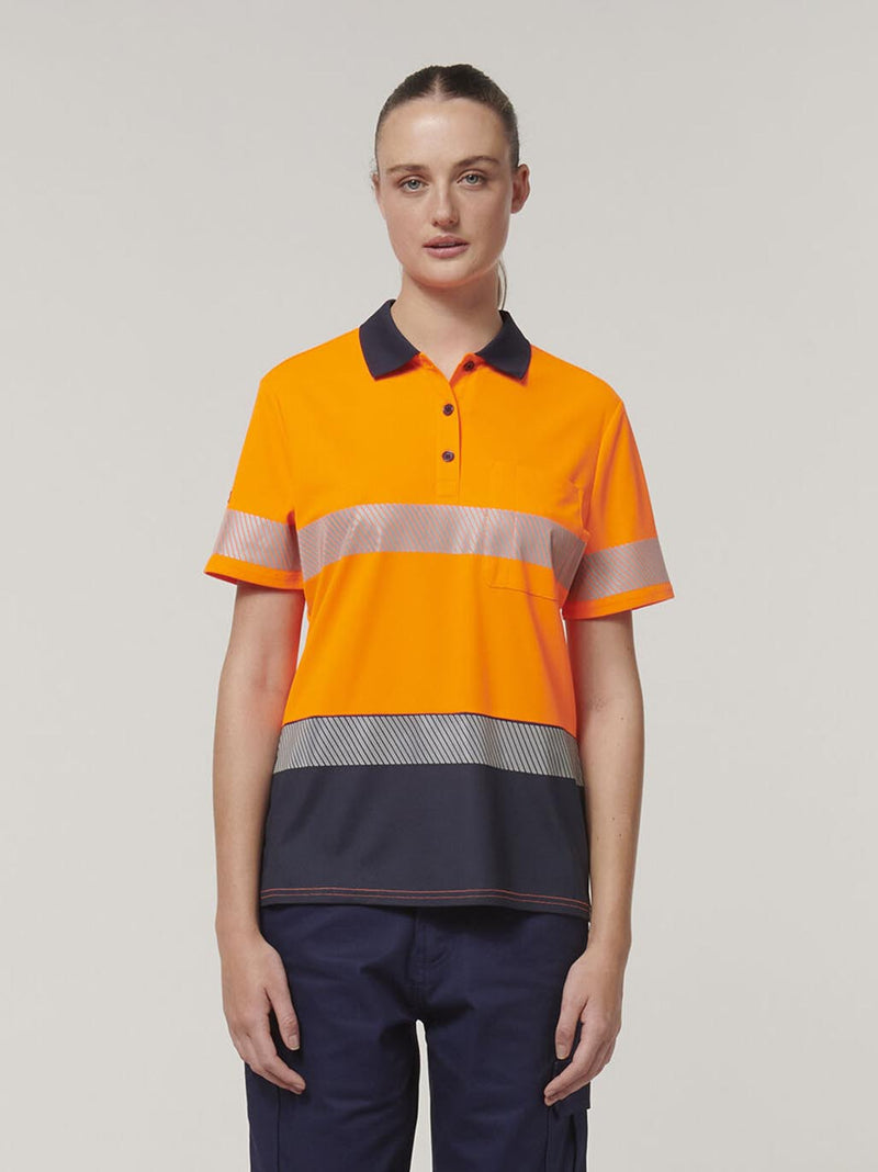 Hard Yakka Y08602 Short Sleeve Hi Vis Taped Polo Ladies – product photo