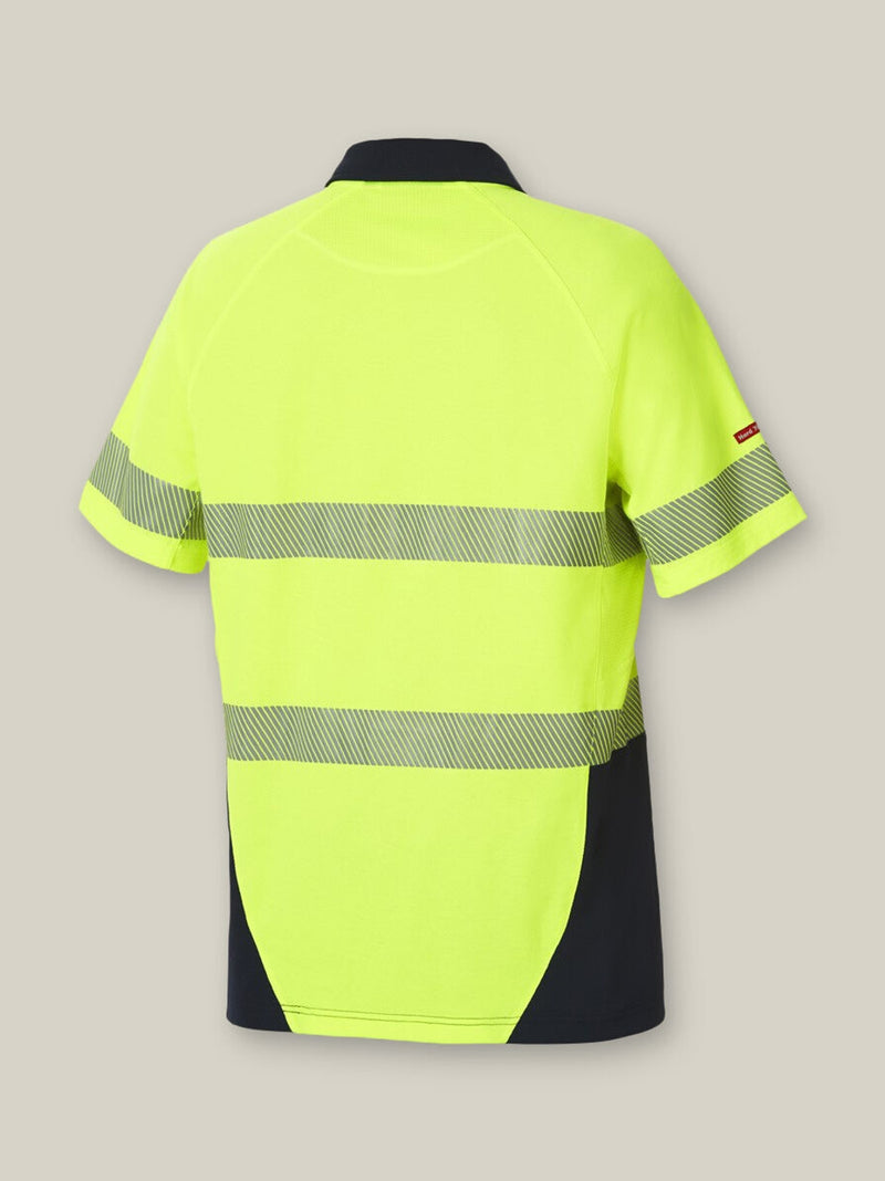 Hard Yakka Y11383 Core Hi-Vis 2 Tone Taped Vented Short Sleeve Polo Mens – product photo