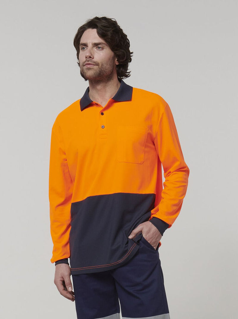 Hard Yakka Y19617 Long Sleeve Hi Vis Polo Ladies – product photo