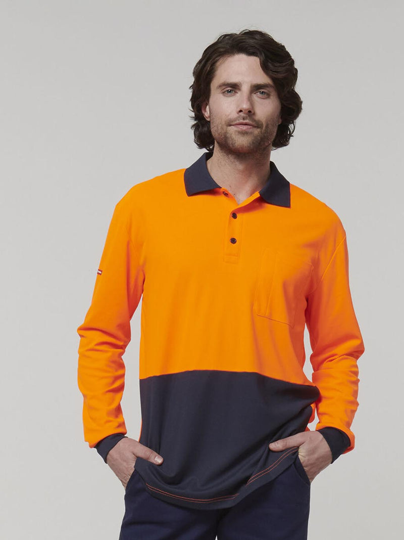 Hard Yakka Y19617 Long Sleeve Hi Vis Polo Ladies – product photo