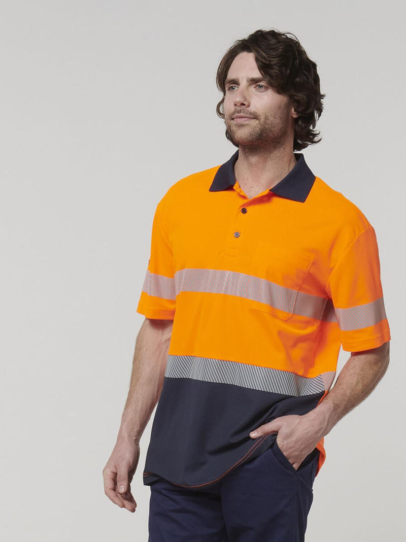 Hard Yakka Y19618 Short Sleeve Hi Vis Taped Polo Mens – product photo