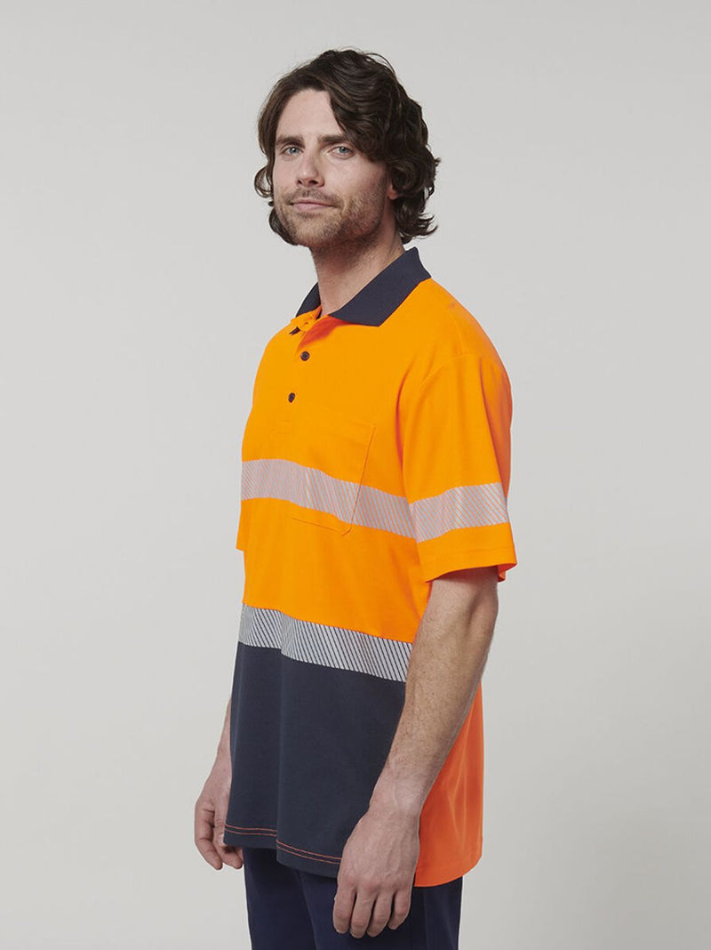 Hard Yakka Y19618 Short Sleeve Hi Vis Taped Polo Mens – product photo