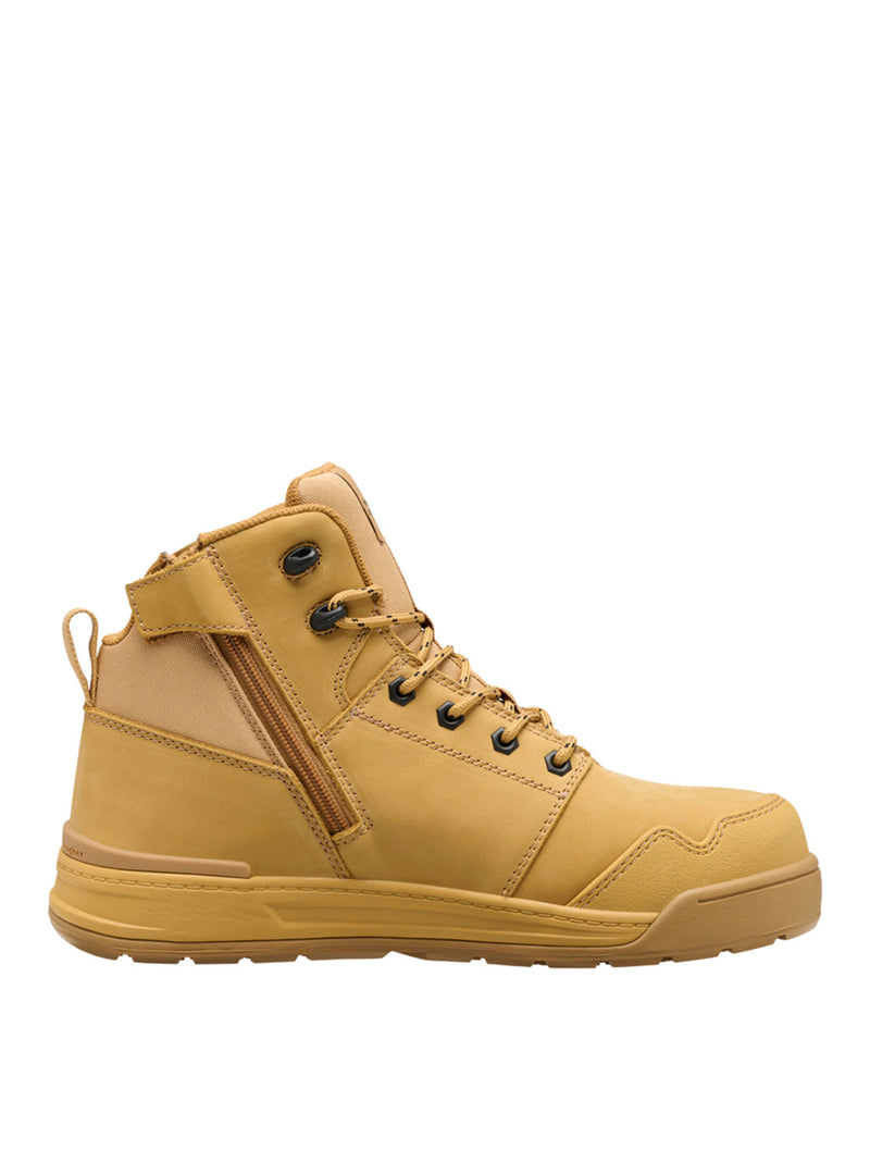 Hard Yakka Y60122 Evolution Lace Up & Side Zip 5" Steel Toe Safety Boot - Wheat – product photo