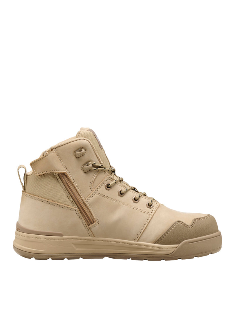 Hard Yakka Y60124 Evolution Lace Up & Side Zip 5" Steel Toe Safety Boot- Sand – product photo