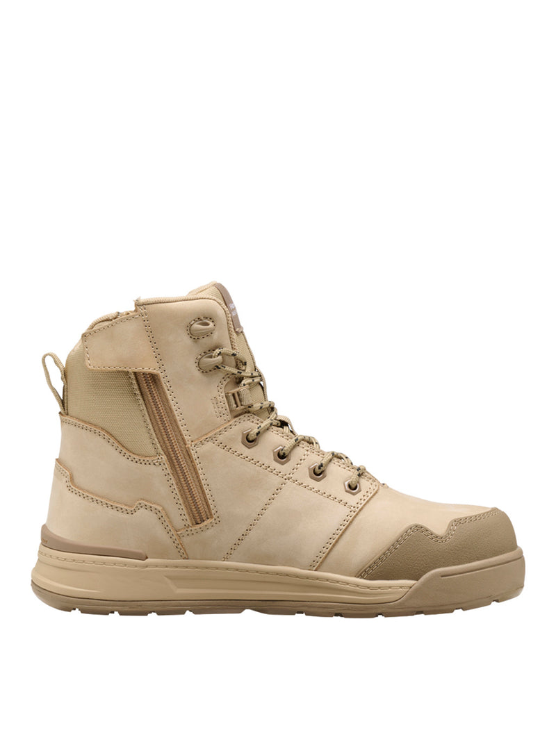 Hard Yakka Y60139 Evolution Lace Up & Side Zip 6" Steel Toe Safety Boot - Sand – product photo