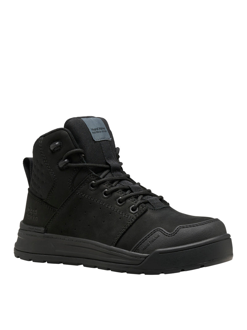 Hard Yakka Y60148 Evolution Lace Up & Side Zip 5" Steel Toe Safety Boot - Black Ladies – product photo