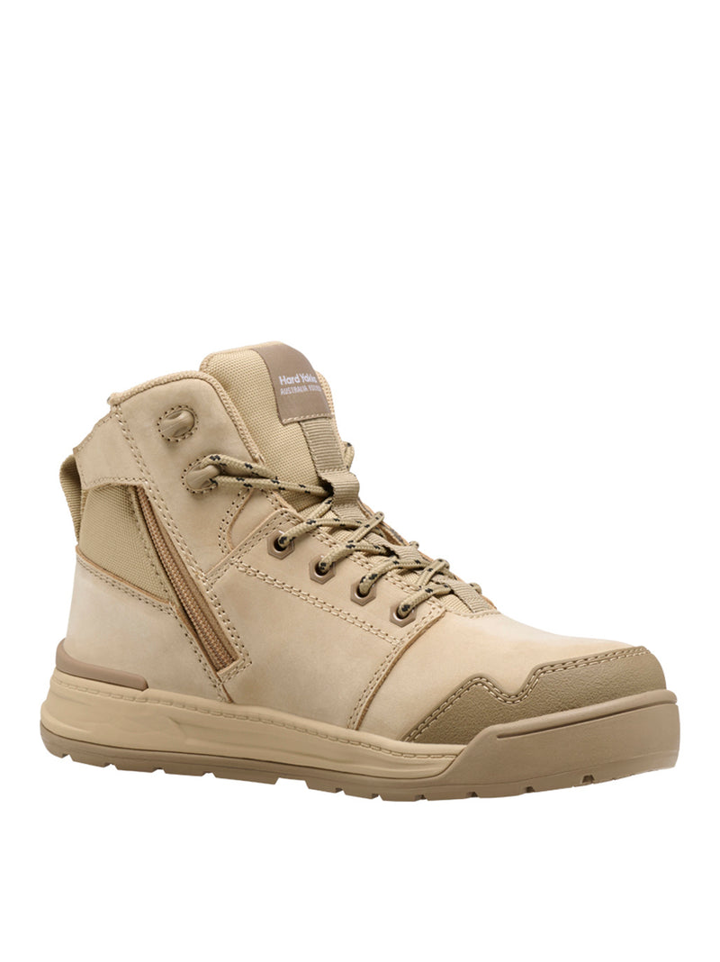 Hard Yakka Y60149 Evolution Lace Up & Side Zip 5" Steel Toe Safety Boot - Sand Ladies – product photo
