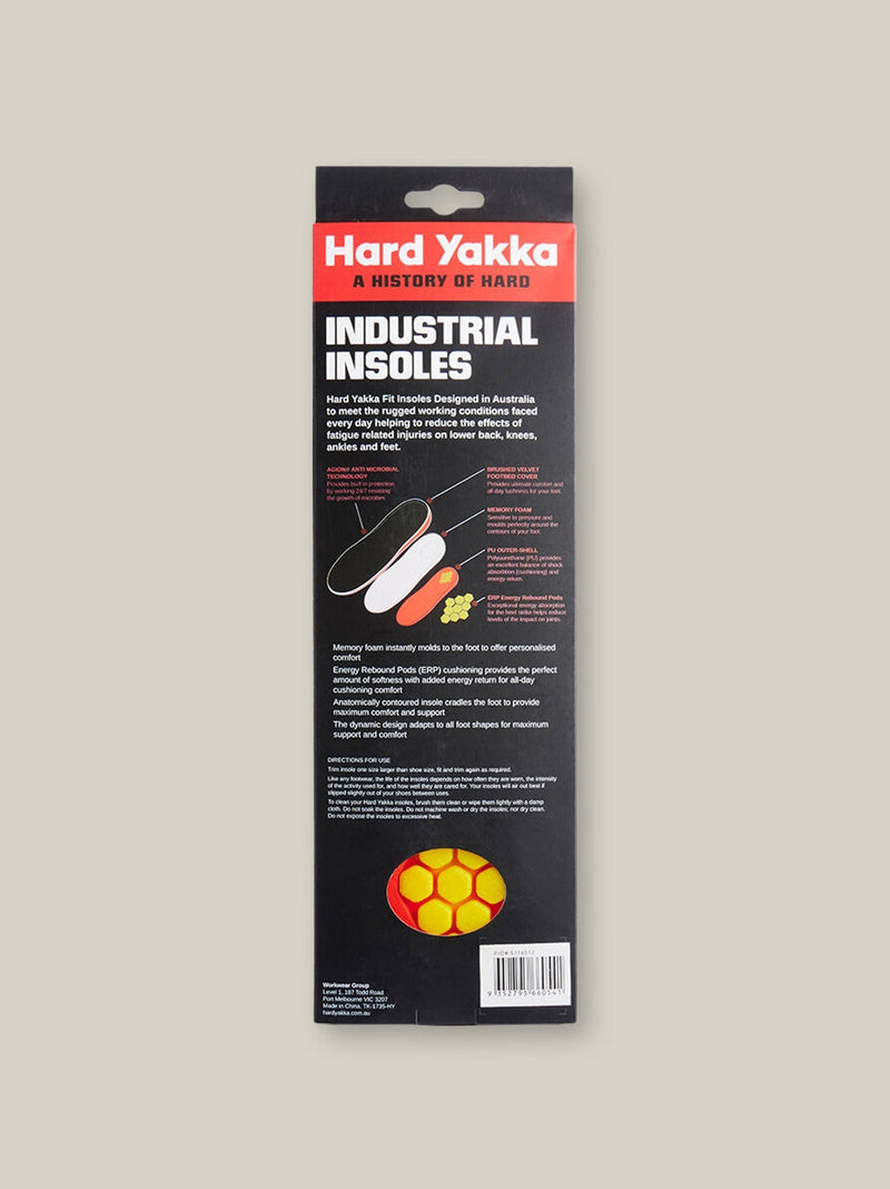 Hard Yakka Y60178 HY ERP Footbed Memory Foam Insoles – product photo