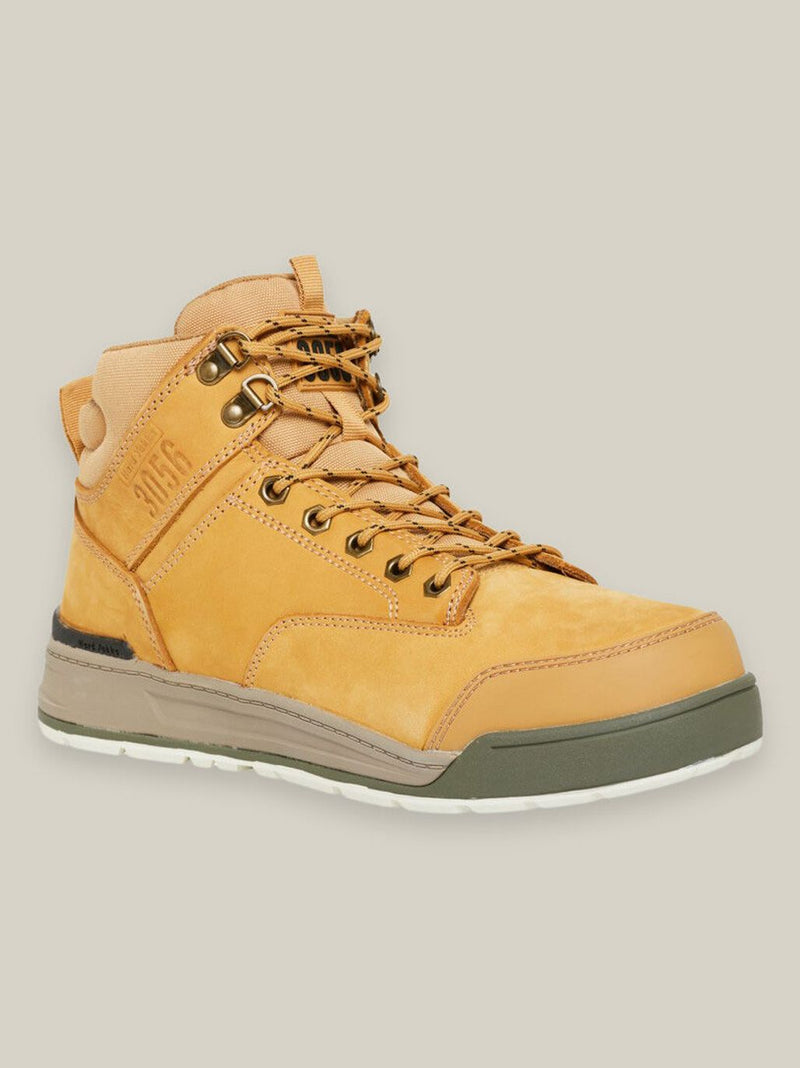 Hard Yakka Y60200 3056 Lace Up & Side Zip Steel Toe Safety Boot - Wheat – product photo