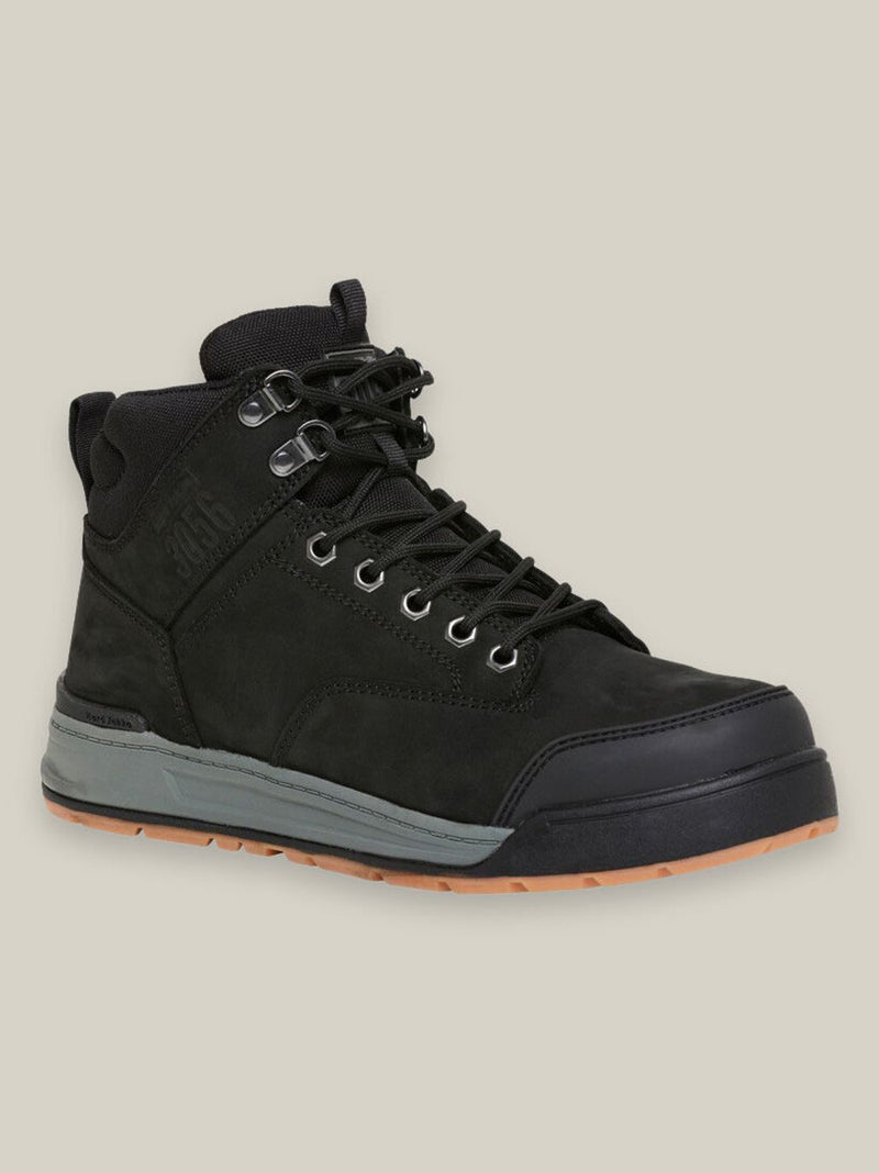 Hard Yakka Y60201 3056 Lace Up & Side Zip Steel Toe Safety Boot - Black – product photo