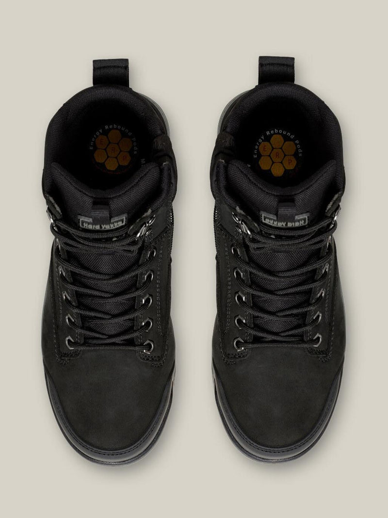 Hard Yakka Y60201 3056 Lace Up & Side Zip Steel Toe Safety Boot - Black – product photo