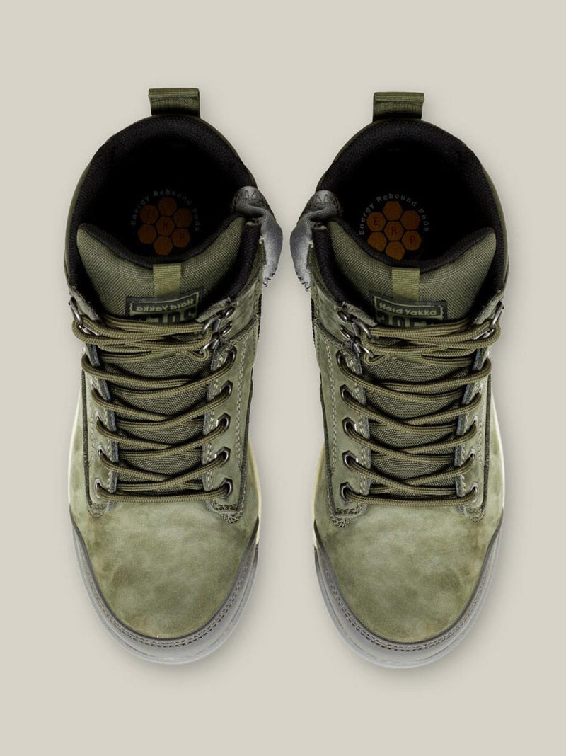 Hard Yakka Y60203 3056 Lace Up & Side Zip Steel Toe Safety Boot - Olive – product photo