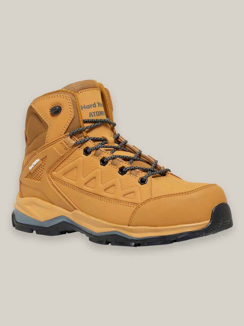 Hard Yakka Y60280 Atomic Hybrid Lace Up & Side Zip Safety Boot - Wheat – product photo