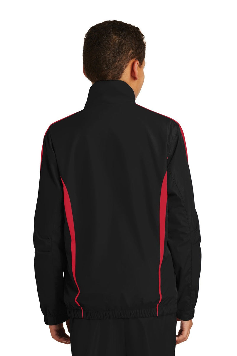 Sport-Tek YST60 Colorblock Raglan Jacket Kids – product photo