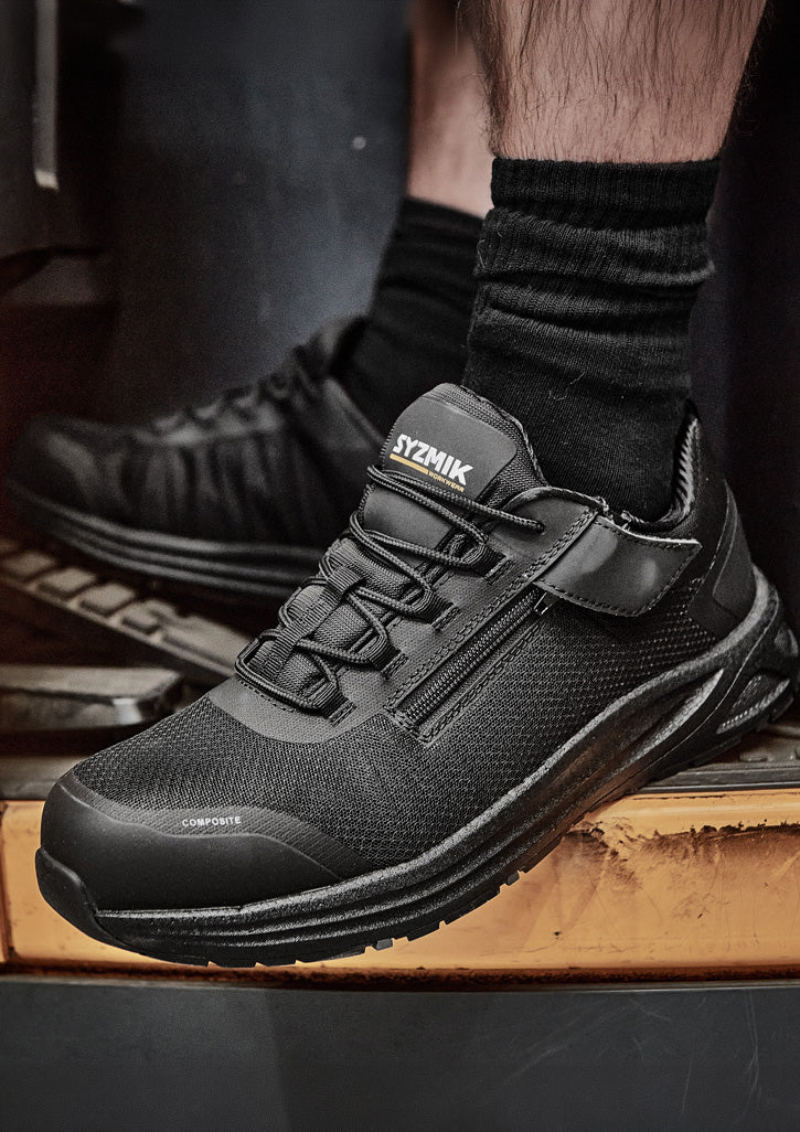 Syzmik Workwear ZFL303 UltraLite Lo Black Zip