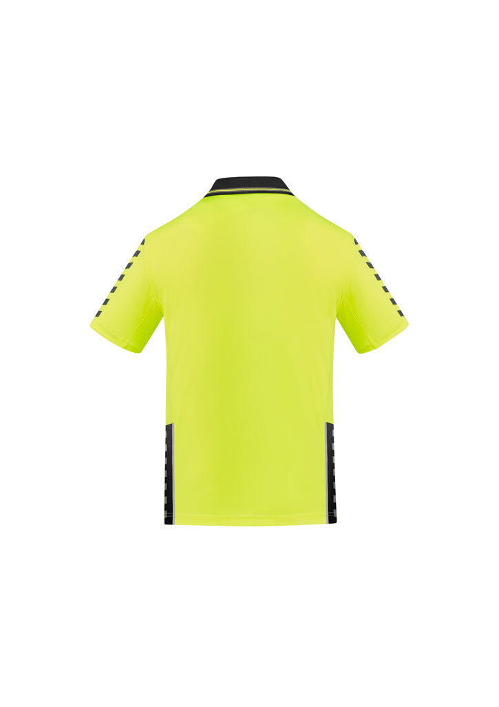 Syzmik Workwear ZH320 Hi Vis Komodo Short Sleeve Polo Mens rear