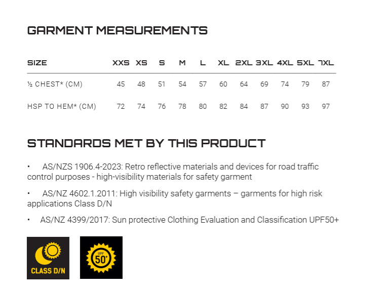 Hi Vis Segmented Tape Cotton Tee Mens