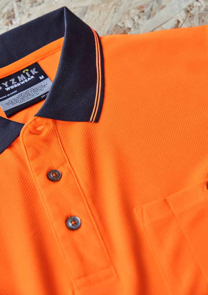 Syzmik Workwear ZH535 Hi Vis Segmented Tape Short Sleeve Polo Unisex zoom