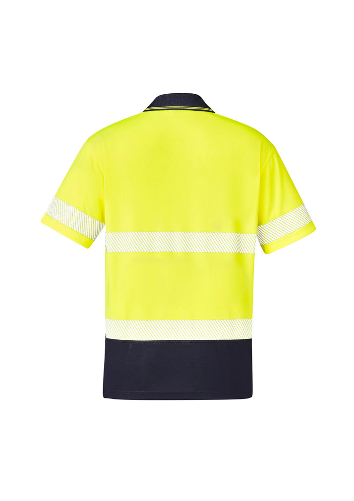 Syzmik Workwear ZH535 Hi Vis Segmented Tape Short Sleeve Polo Unisex rear