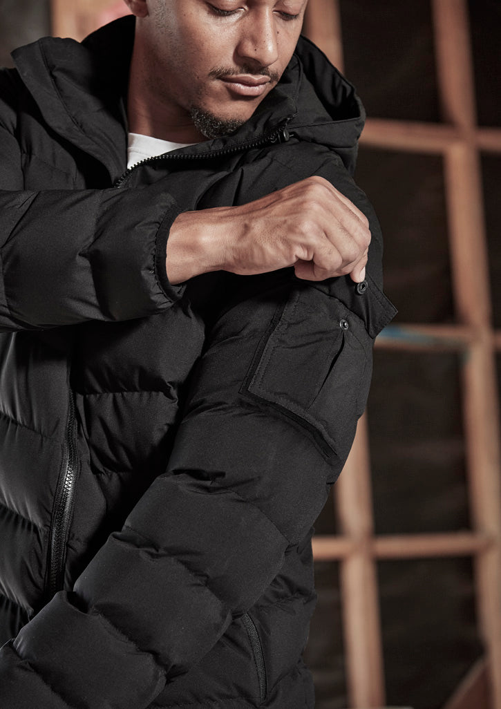 Syzmik Workwear ZJ240 Streetworx Hooded Puffer Jacket Unisex 4