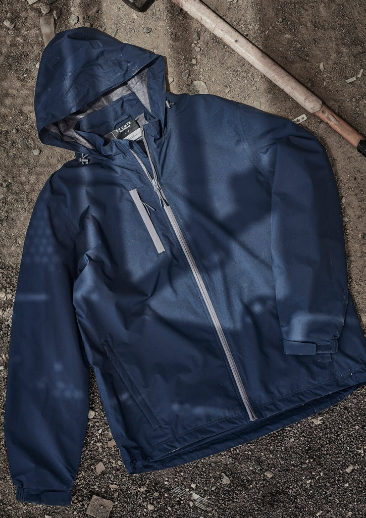 Syzmik Workwear ZJ260 Super Light Packable Rain Jacket Unisex flatlay