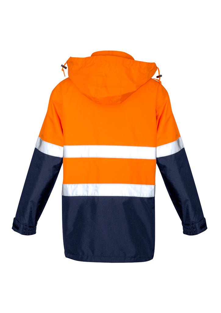 Syzmik ZJ357 Hi Vis Ultralite Waterproof Jacket Mens rear
