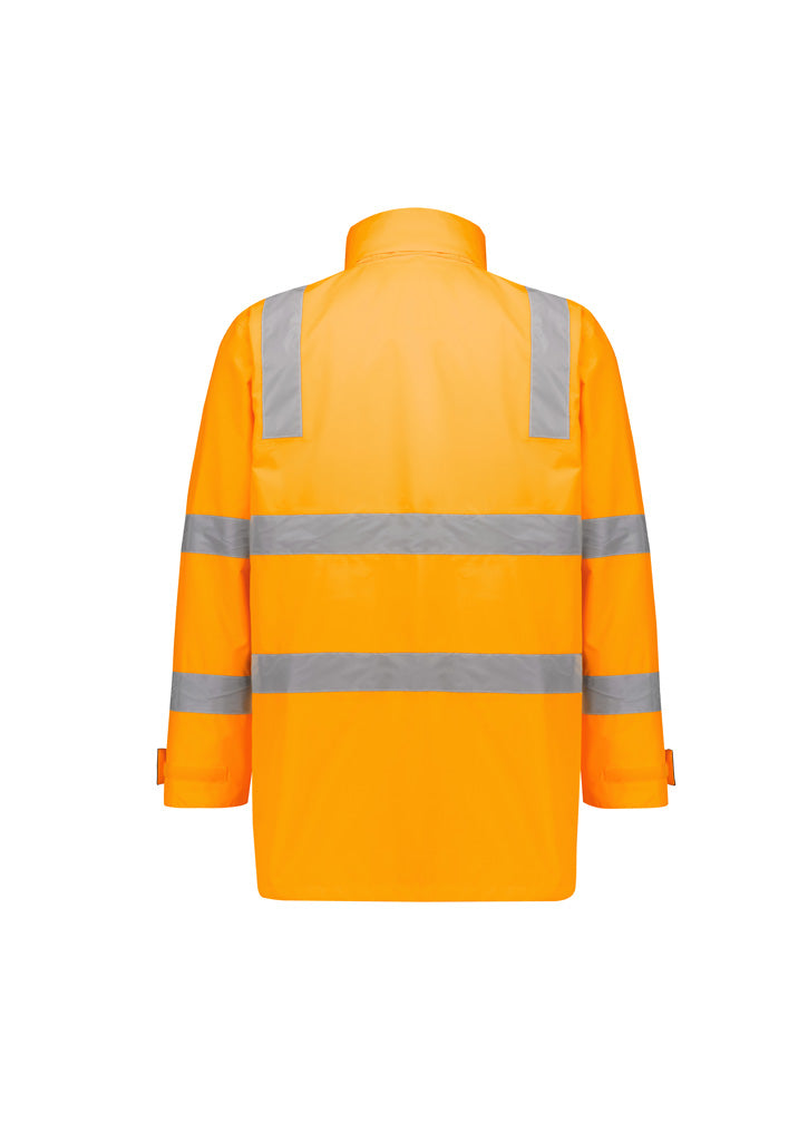Syzmik Workwear ZT867 Hi Vis VIC Rail 4 In 1 Waterproof Jacket Unisex rear