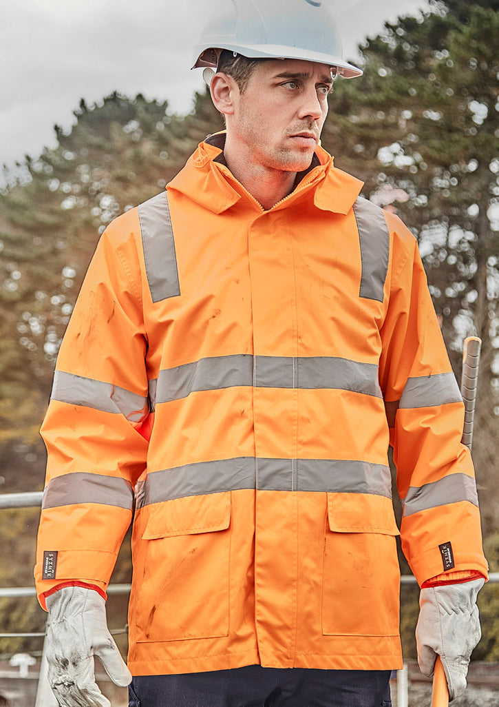 Syzmik Workwear ZT867 Hi Vis VIC Rail 4 In 1 Waterproof Jacket Unisex