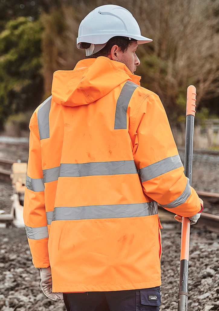 Syzmik Workwear ZT867 Hi Vis VIC Rail 4 In 1 Waterproof Jacket Unisex 3