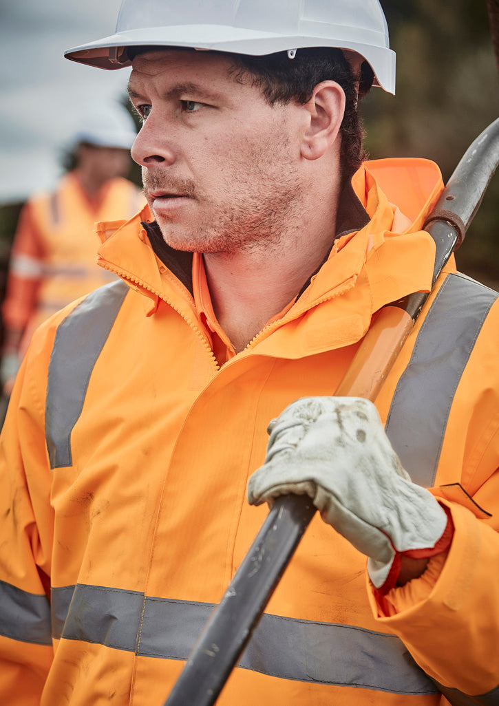 Syzmik Workwear ZT867 Hi Vis VIC Rail 4 In 1 Waterproof Jacket Unisex 4