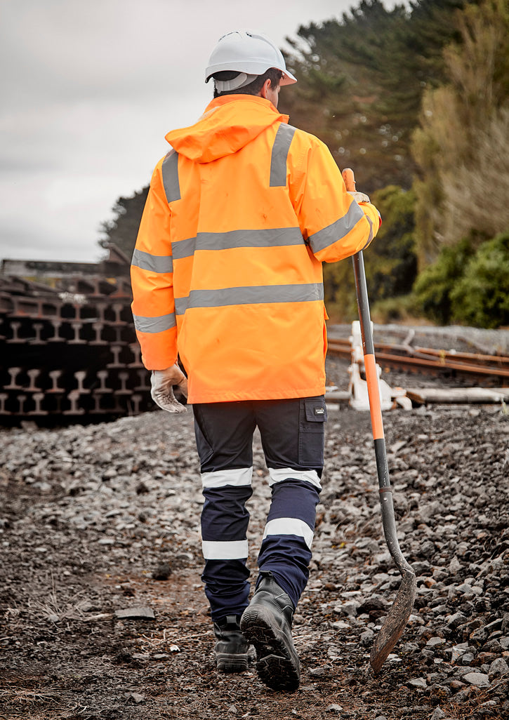 Syzmik Workwear ZT867 Hi Vis VIC Rail 4 In 1 Waterproof Jacket Unisex 5