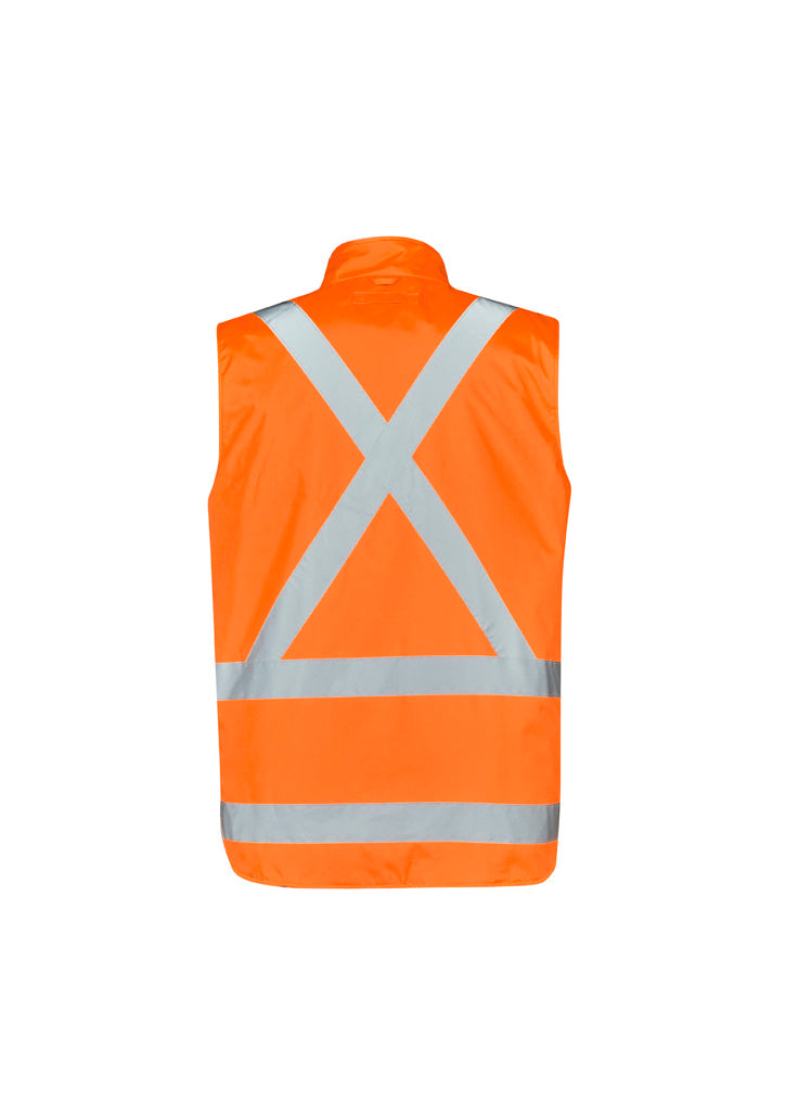 Syzmik Workwear ZJ616 Hi Vis X Back 4 In 1 Waterproof Jacket Mens 4