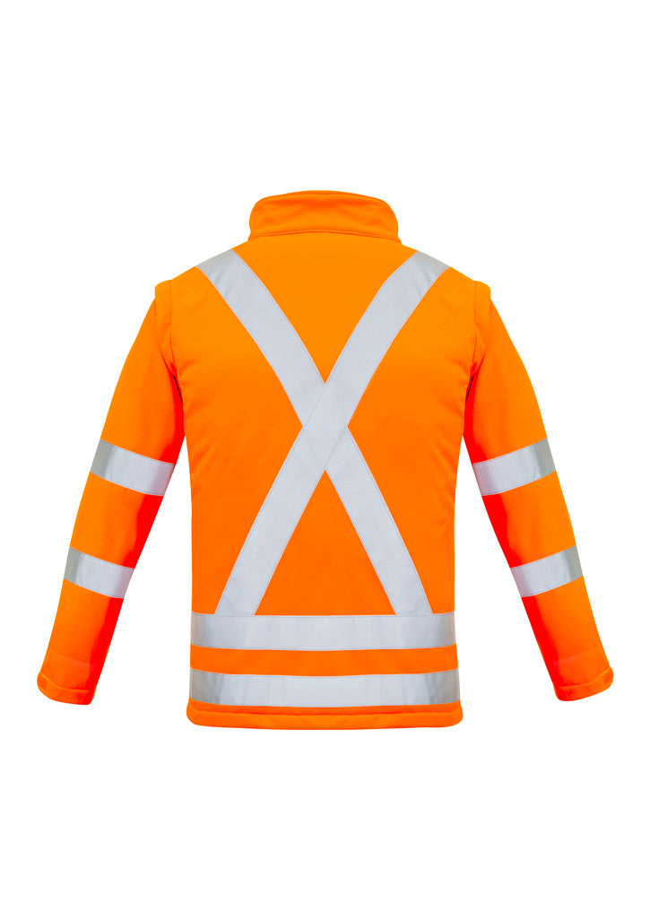 Syzmik Workwear ZJ770 Hi Vis NSW Rail X Back 2 In 1 Softshell Jacket Ladies