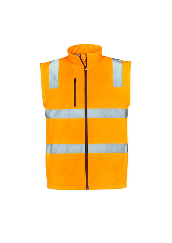Syzmik Workwear ZJ780 Hi Vis VIC Rail 2 In 1 Softshell Jacket Mens 2