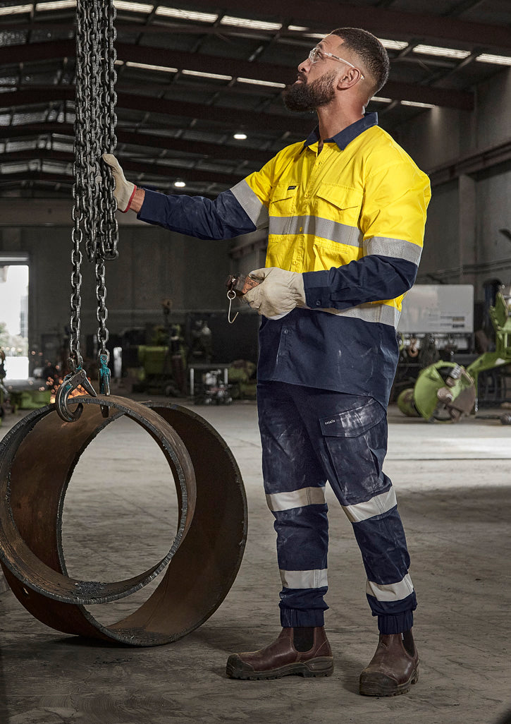 Syzmik Workwear ZP935 Essential Stretch Taped Cargo Pant - Cuffed Mens 2