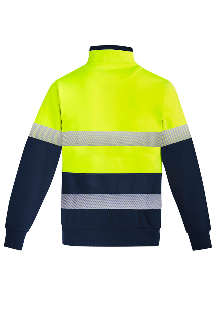 Syzmik Workwear ZT150 Orange Flame Hi Vis 1/4 Zip Pullover - Hoop Taped Mens 2