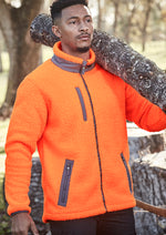Syzmik Workwear ZT285 Streetworx Full Zip Sherpa Fleece Unisex – Hi Vis