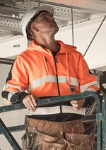 Syzmik Workwear ZT486 Hi Vis Full Zip Stretch Taped Hoodie Unisex